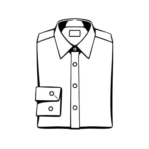 Ship — Brutalist black line icon of a folded t-shirt silhouette, used to mark garments, blanks and product catalog sections in FashionOS
